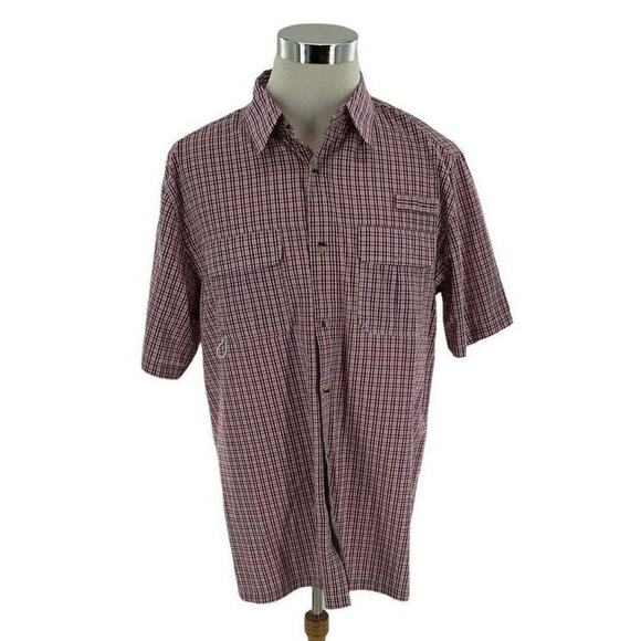 Big Sky Outfitters Shirt Men's Sz XL Plaid Button Up Outdoor Fishing Vented Top - Picture 1 of 8